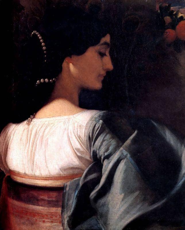 An Italian Lady by Frederic Leighton — Oil Painting Reproduction