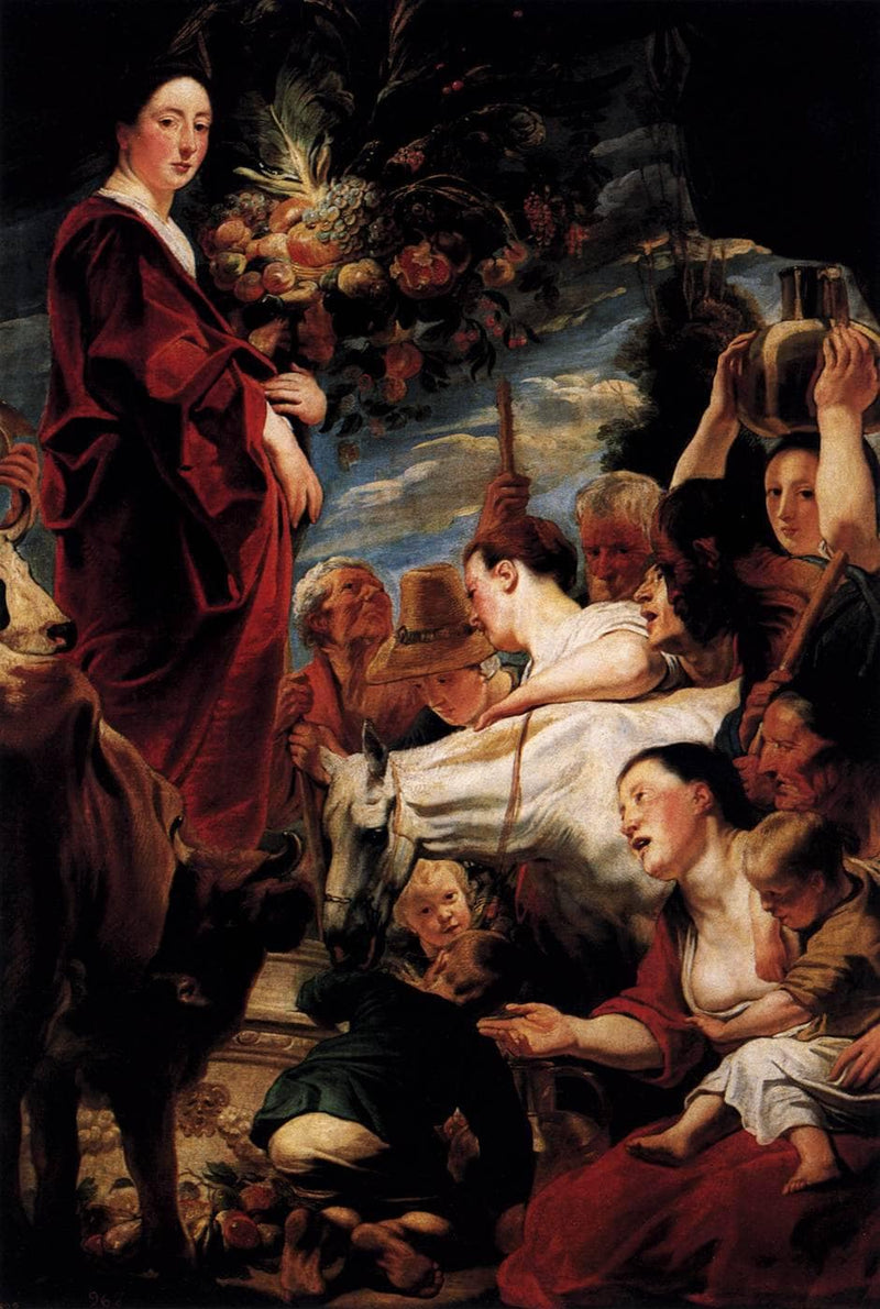 An Offering to Ceres, Goddess of the Harvest by Jacob Jordaens — Oil Painting Reproduction