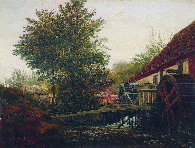 An old mill by Lev Lagorio — Oil Painting Reproduction