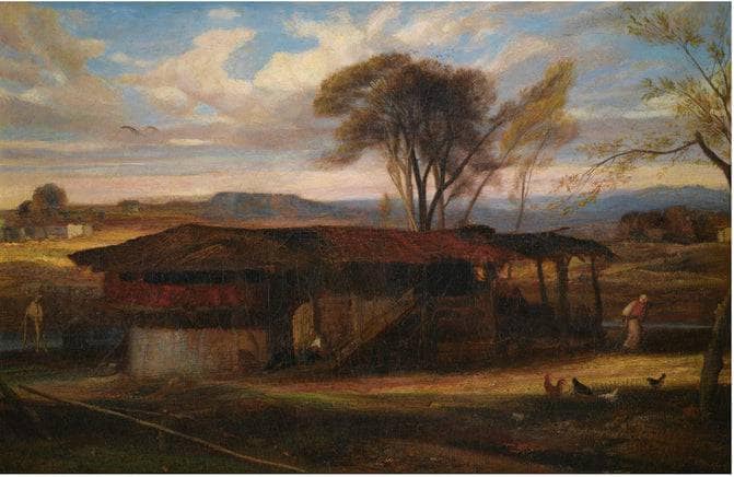An Oriental Farm by Alexandre-Gabriel Decamps — Oil Painting Reproduction