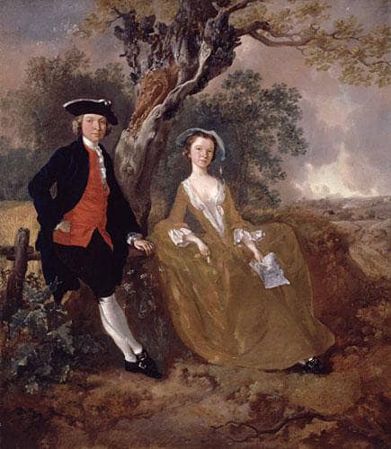 An Unknown Couple in a Landscape by Thomas Gainsborough — Oil Painting Reproduction