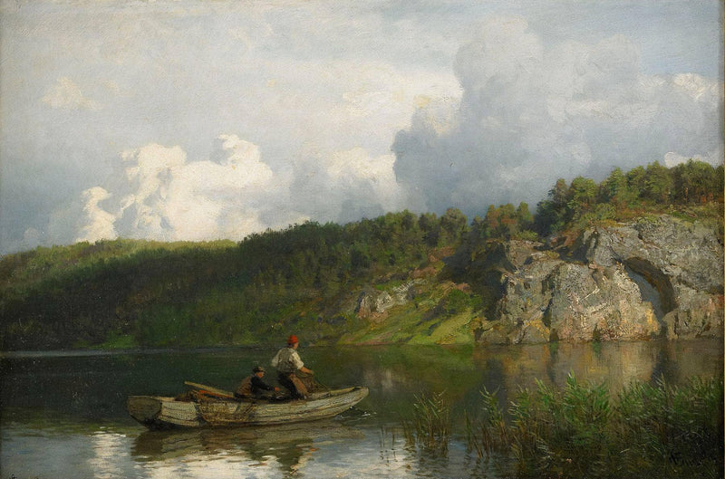 Analkande Oväder by Hans Gude — Oil Painting Reproduction