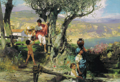 Ancient Rome. In a Village in living room