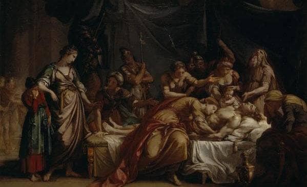 Andromache Bewailing the Death of Hector by Gavin Hamilton — Oil Painting Reproduction