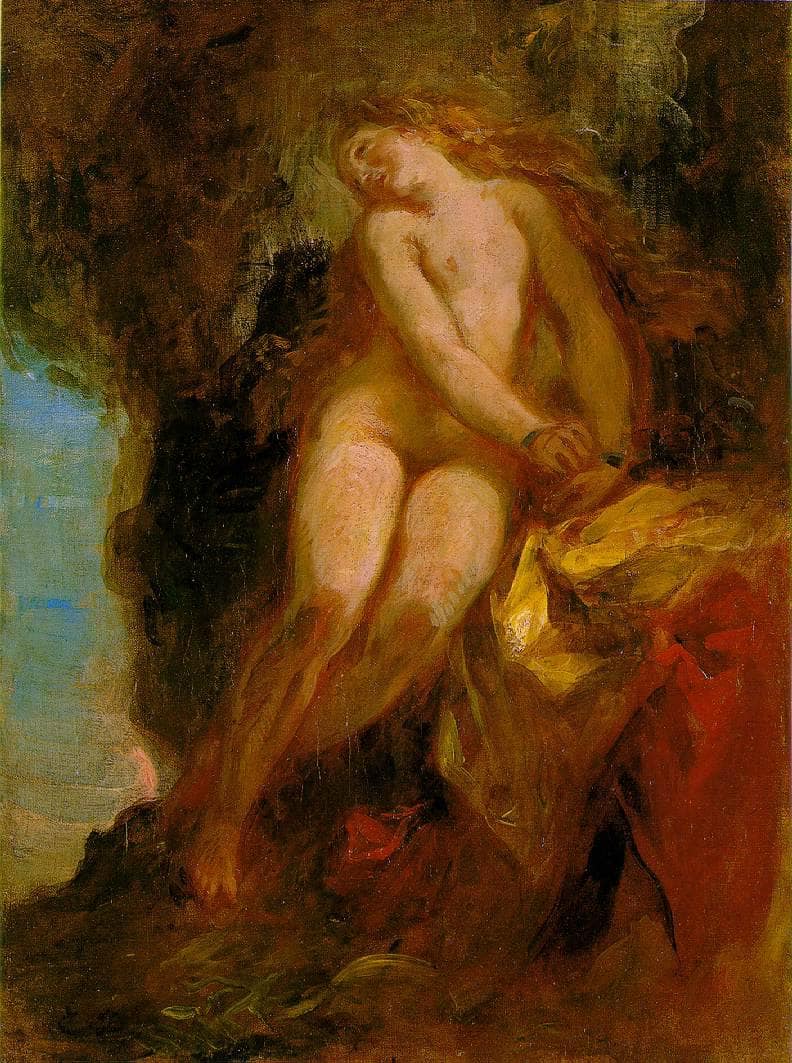 Andromeda by Eugene Delacroix — Oil Painting Reproduction