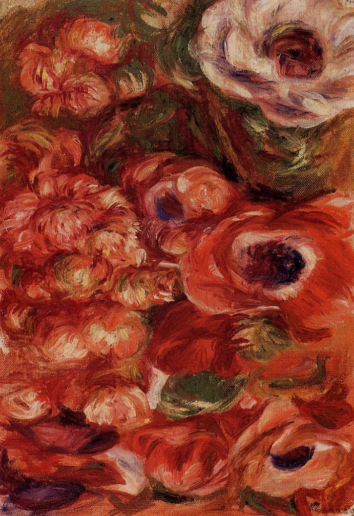 Anemonies by Pierre-Auguste Renoir — Oil Painting Reproduction