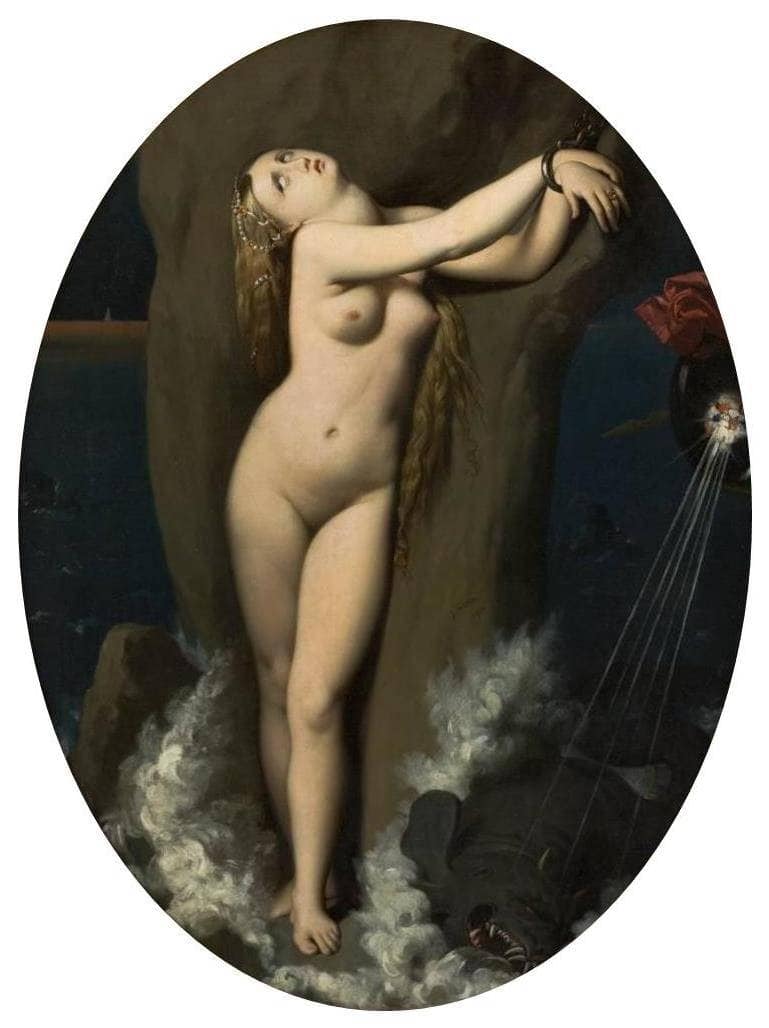 Angelica in Chains by Jean Auguste Dominique Ingres — Oil Painting Reproduction