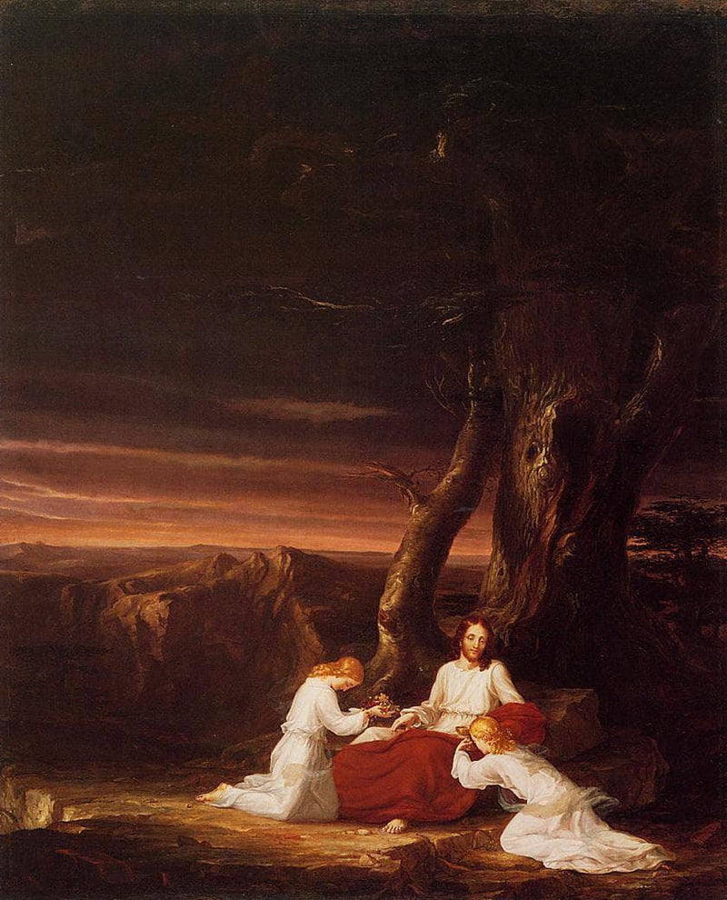 Angels Ministering to Christ in the Wilderness by Thomas Cole — Oil Painting Reproduction