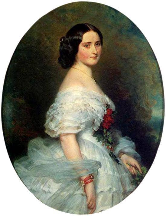 Anna Dollfus, Baronness de Bourgoing by Franz Xaver Winterhalter — Oil Painting Reproduction