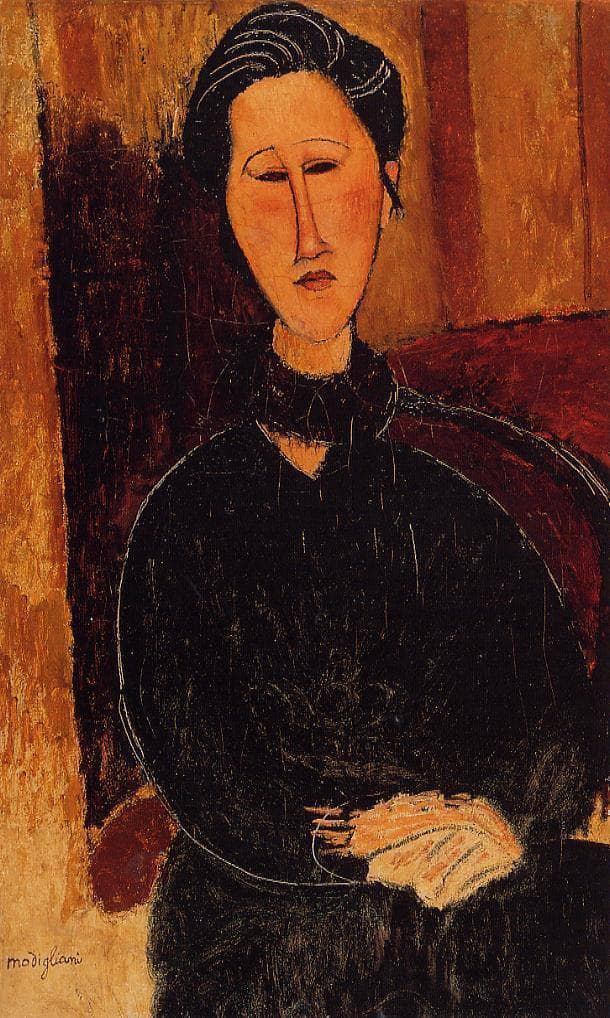 Anna (Hanka) Zabrowska by Amedeo Modigliani — Oil Painting Reproduction