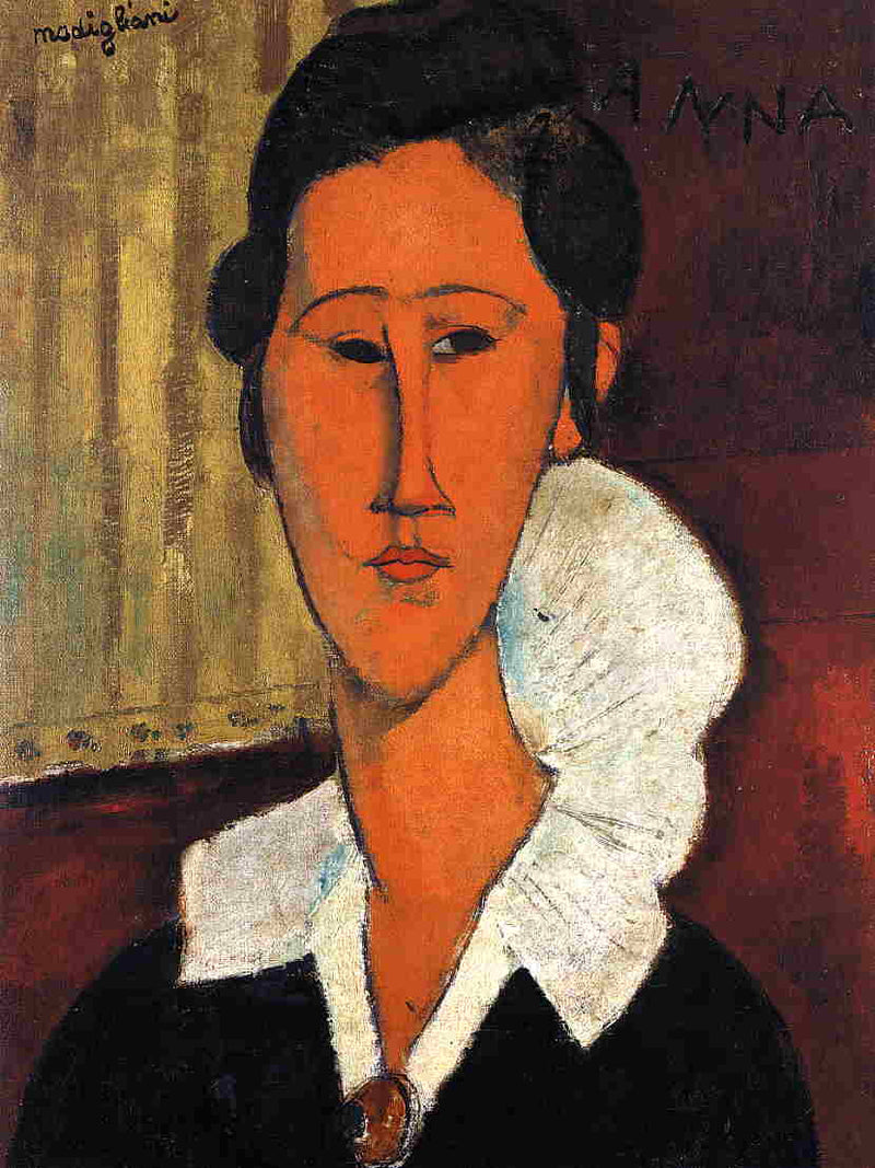 Anna (Hanka) Zborowska by Amedeo Modigliani — Oil Painting Reproduction