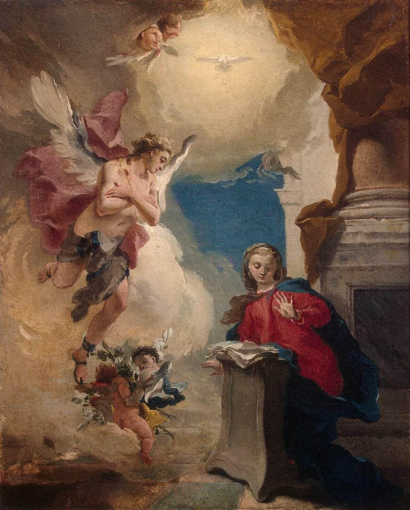 Annunciation by Giovanni Battista Tiepolo — Oil Painting Reproduction