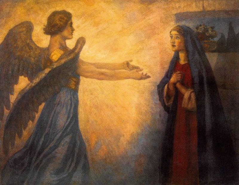 Annunciation by Vasily Surikov — Oil Painting Reproduction