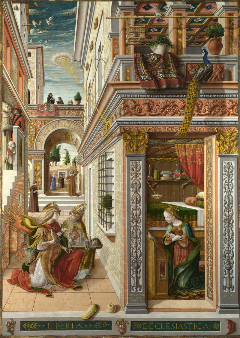 Annunciation with Saint Emidius by Carlo Crivelli — Oil Painting Reproduction