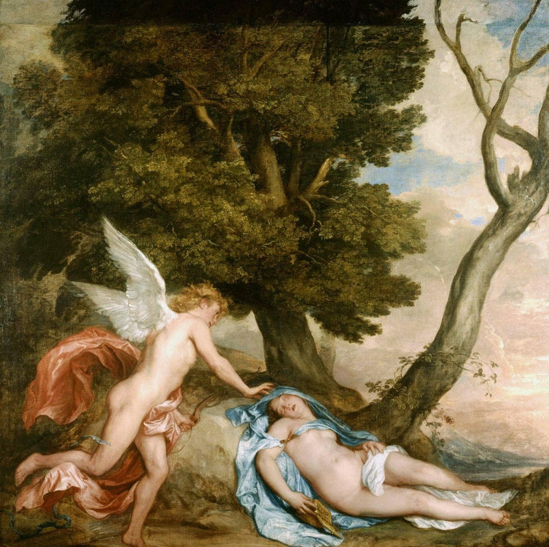 Cupid and Psyche by Anthony van Dyck — Oil Painting Reproduction