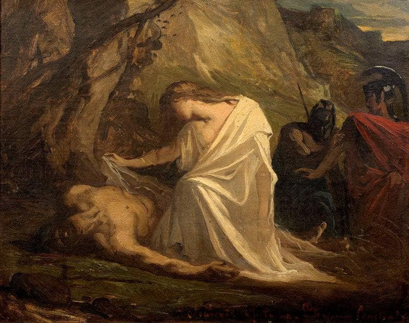 Antigone Au Chevet De Polynice by Benjamin Constant — Oil Painting Reproduction