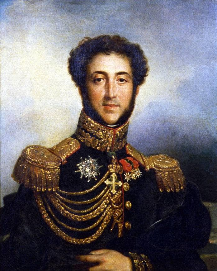 Antoine 9th Duke of Gramont, (1789-1855), Prince of Bidache, Grand Officer of the Légion D'honneur, Knight of Saint Louis, Grand Cross of the Royal Order of Saint Maurice and Saint Lazare, Lieutenant General of the King's Army by François Gérard — Oil Painting Reproduction