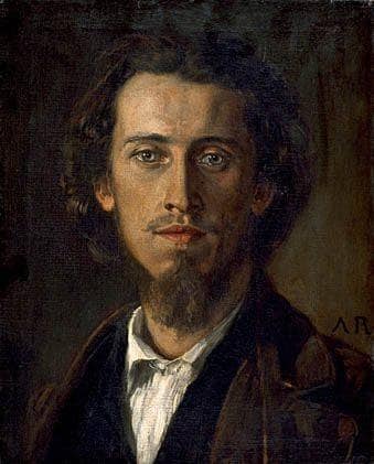 Self-portrait by Anton Romako — Oil Painting Reproduction