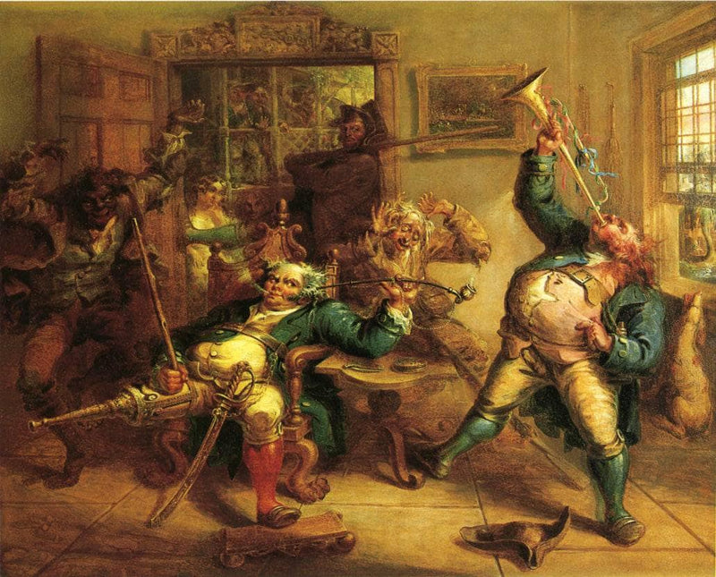 Antony Van Corlear Brought into the Presence of Peter Stuyvesant by John Quidor — Oil Painting Reproduction