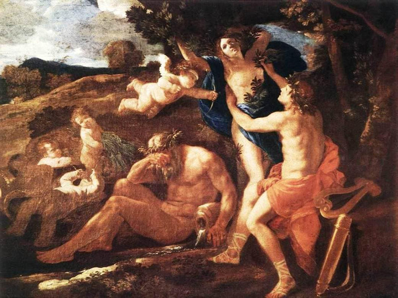 Apollo and Daphne by Nicolas Poussin — Oil Painting Reproduction