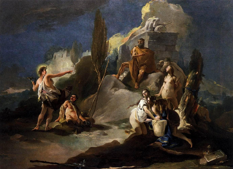 Apollo and Marsyas by Giovanni Battista Tiepolo — Oil Painting Reproduction