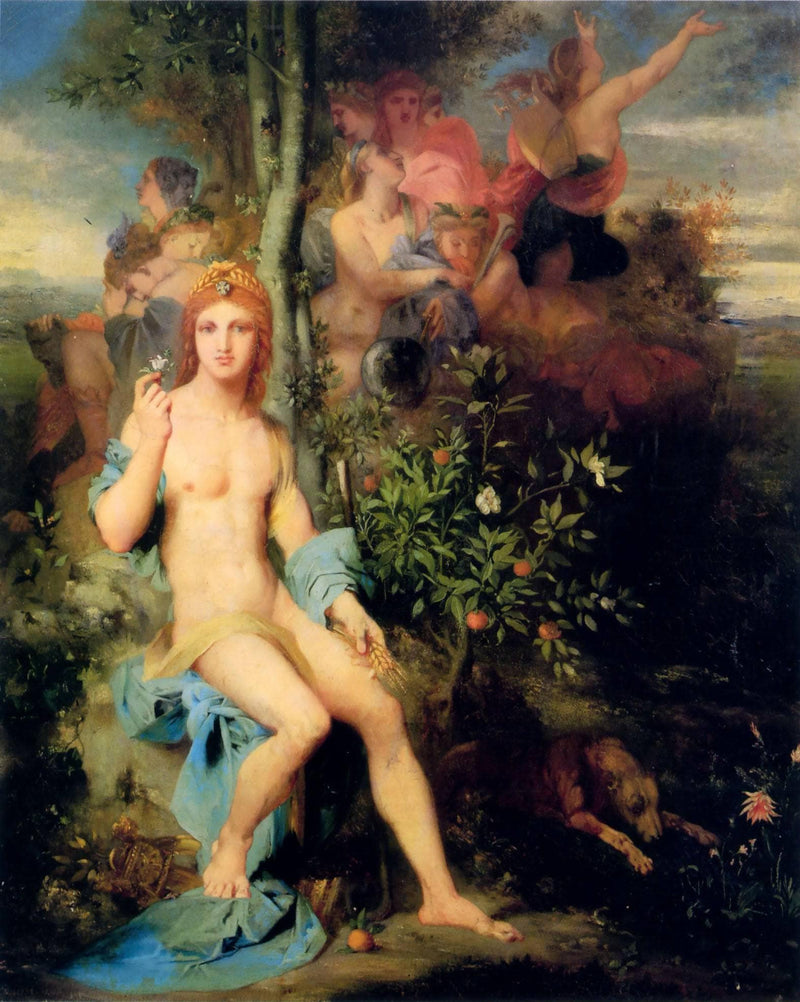 Apollo and The Nine Muses by Gustave Moreau — Oil Painting Reproduction
