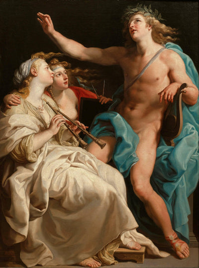 Apollo and Two Muses in living room