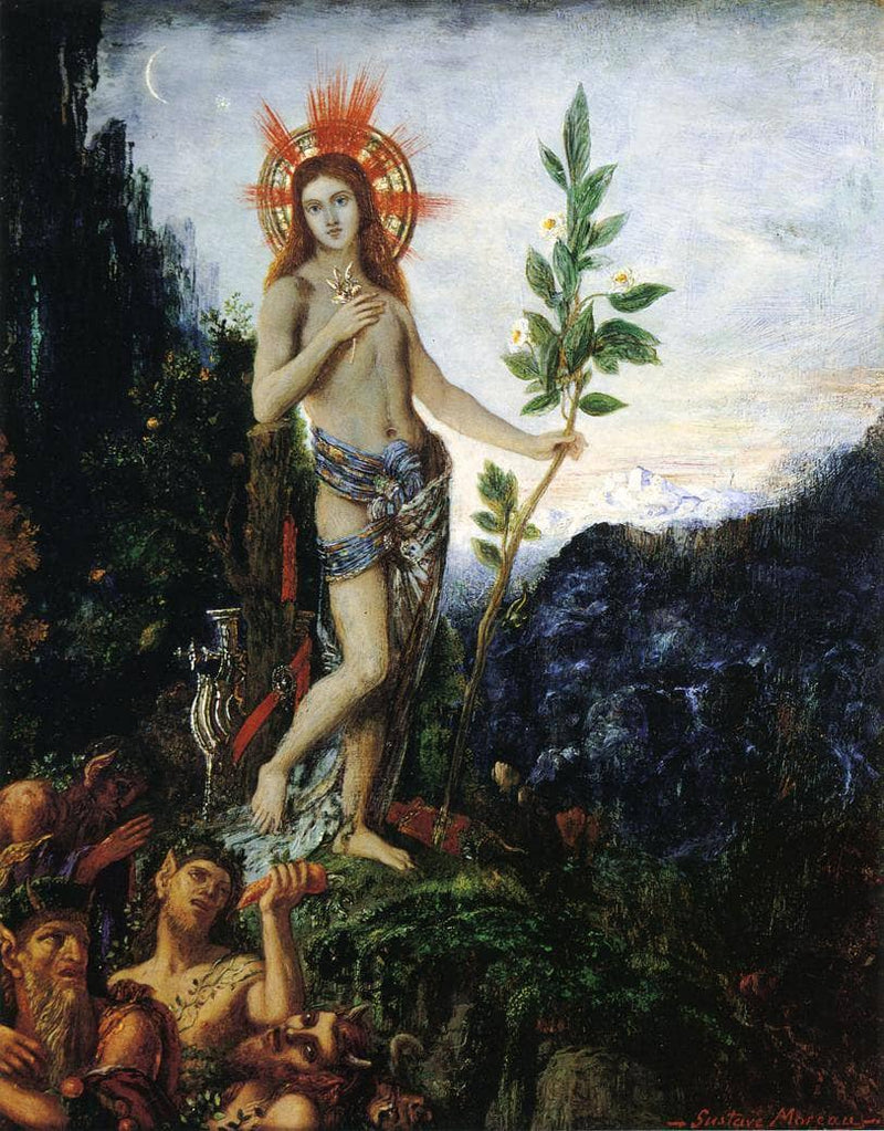 Apollo Receiving the Shepherds' Offerings by Gustave Moreau — Oil Painting Reproduction