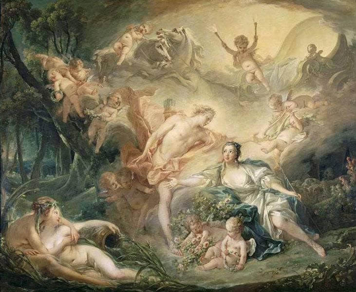 Apollo Revealing his Divinity to the Shepherdess Isse by Francois Boucher — Oil Painting Reproduction