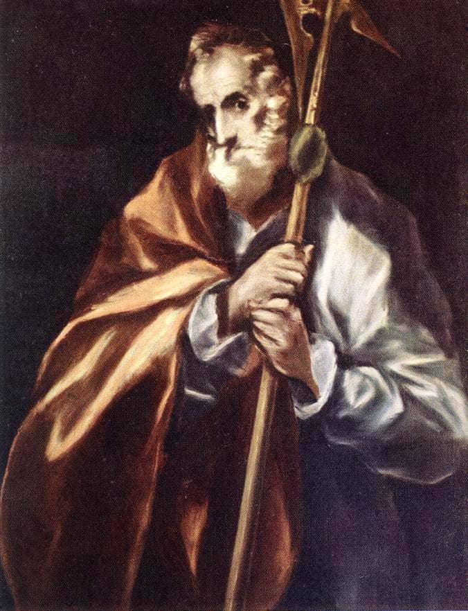 Apostle St. Thaddeus (Jude) by El Greco — Oil Painting Reproduction