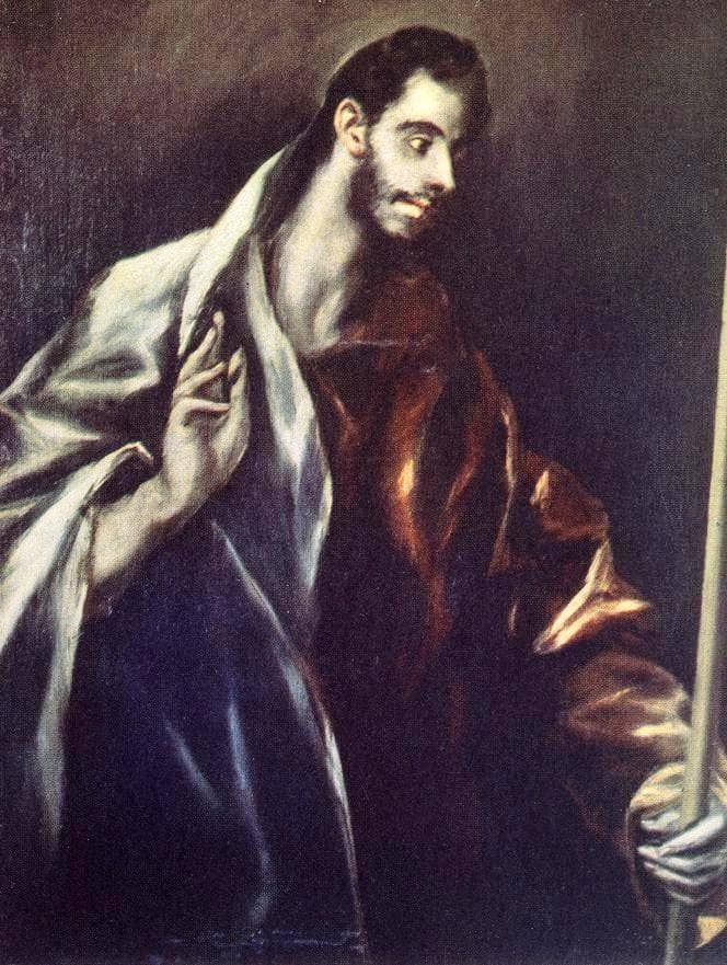 Apostle St. Thomas by El Greco — Oil Painting Reproduction