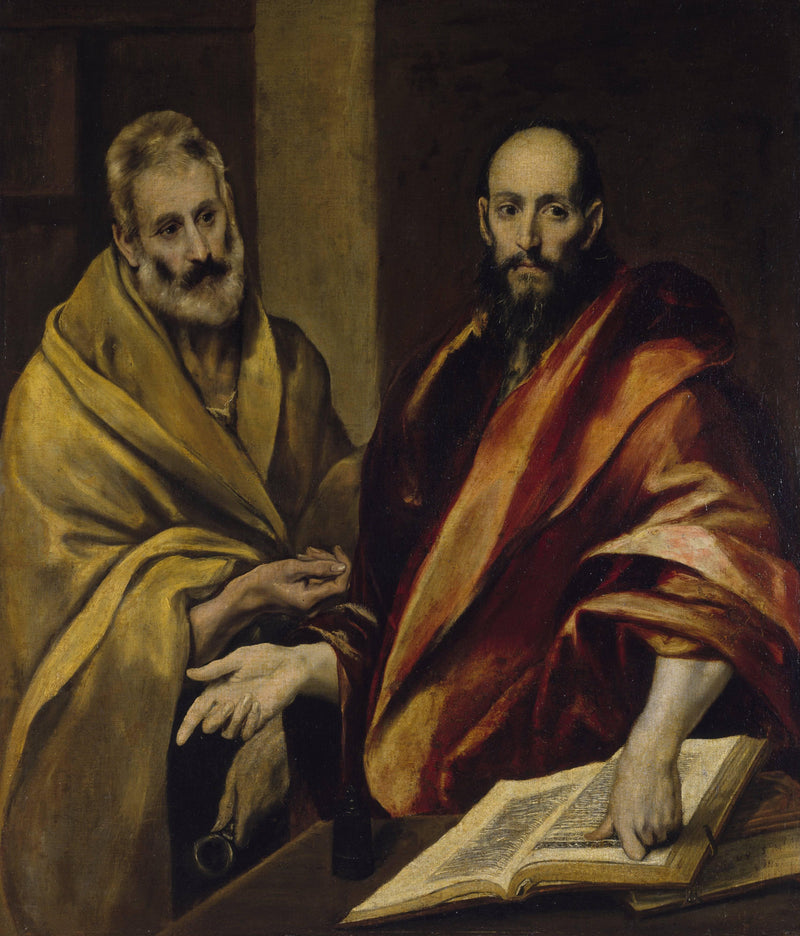 Apostles Peter and Paul by El Greco — Oil Painting Reproduction