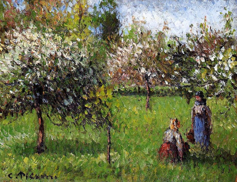 Apple Blossoms, Eragny by Camille Pissarro — Oil Painting Reproduction