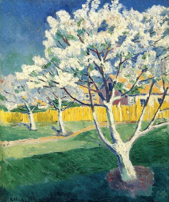 Apple Tree in Blossom by Kazimir Malevich — Oil Painting Reproduction