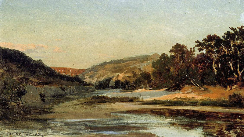 Aqueduct by Camille Corot — Oil Painting Reproduction