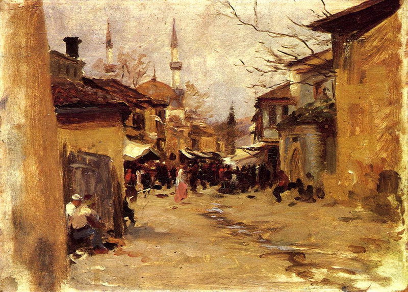 Arab Street Scene by John Singer Sargent — Oil Painting Reproduction