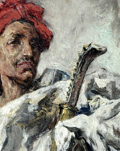 Arabian man in home office