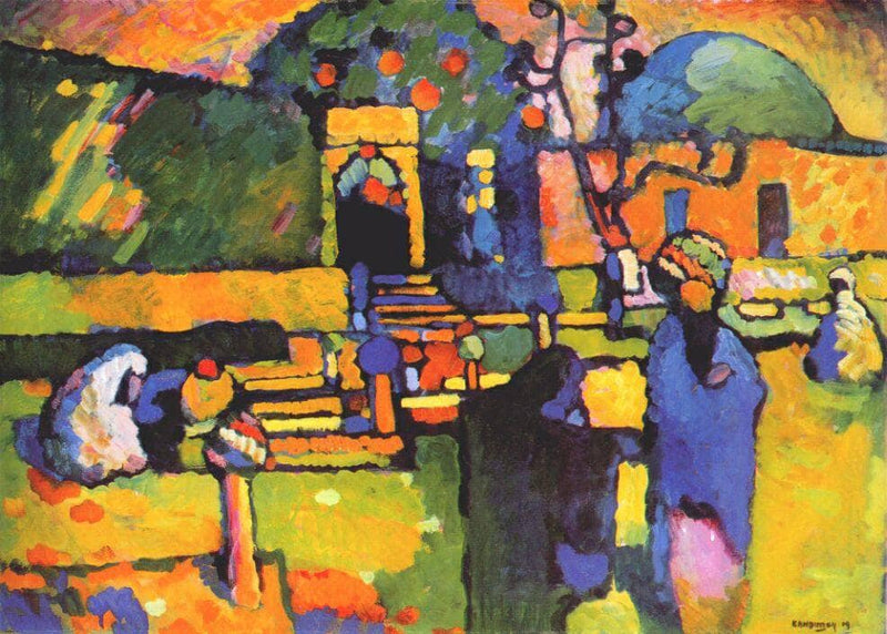Arabs I (Cemetery) by Wassily Kandinsky — Oil Painting Reproduction