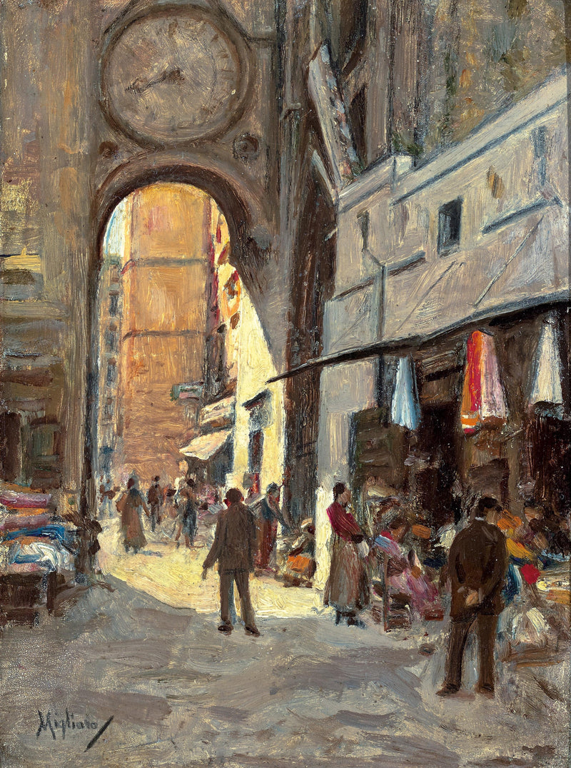 Arch of Sant'Eligio by Vincenzo Migliaro — Oil Painting Reproduction