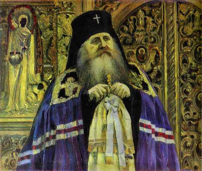 Archbishop (Portrait of Antoniy Volynskiy) in bedroom