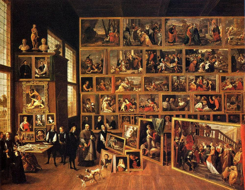 Archduke Leopold's Gallery by David Teniers the Younger — Oil Painting Reproduction
