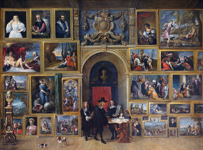 Archduke Leopold Wilhelm of Austria in his Gallery in master bedroom