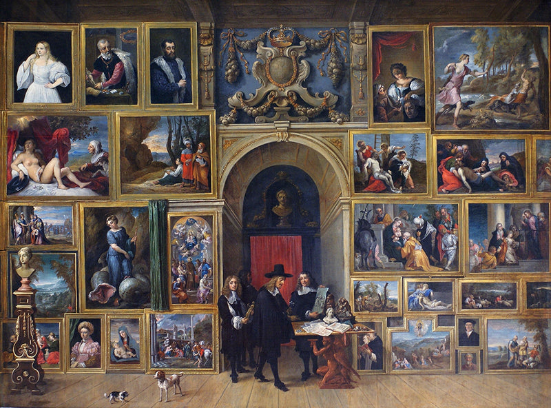 Archduke Leopold Wilhelm of Austria in his Gallery by David Teniers the Younger — Oil Painting Reproduction