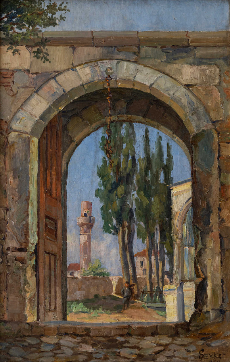 Arched Door by Sevket Dag — Oil Painting Reproduction