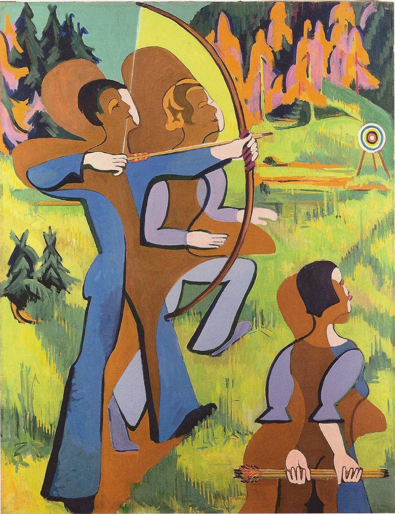 Archers by Ernst Ludwig Kirchner — Oil Painting Reproduction