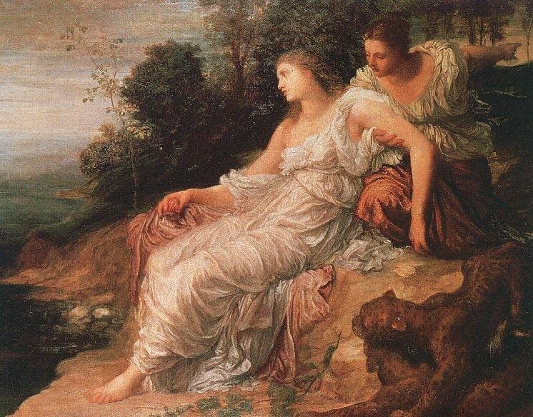 Ariadne on the Island of Naxos by George Frederick Watts — Oil Painting Reproduction