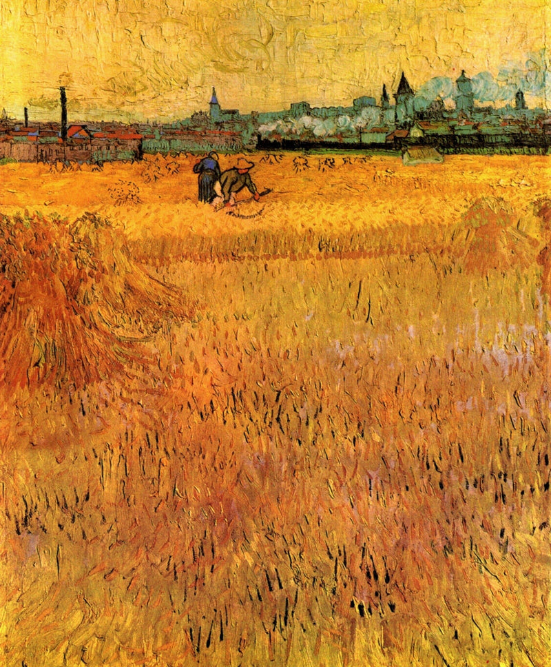 Arles View from the Wheat Fields by Vincent van Gogh — Oil Painting Reproduction