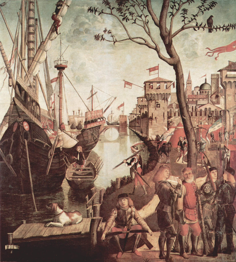 Arrival of St.Ursula during the Siege of Cologne by Vittore Carpaccio — Oil Painting Reproduction