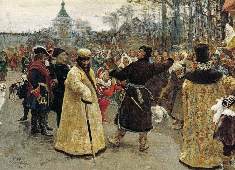 Arrival tsars Piotr and Ioann by Ilya Repin — Oil Painting Reproduction