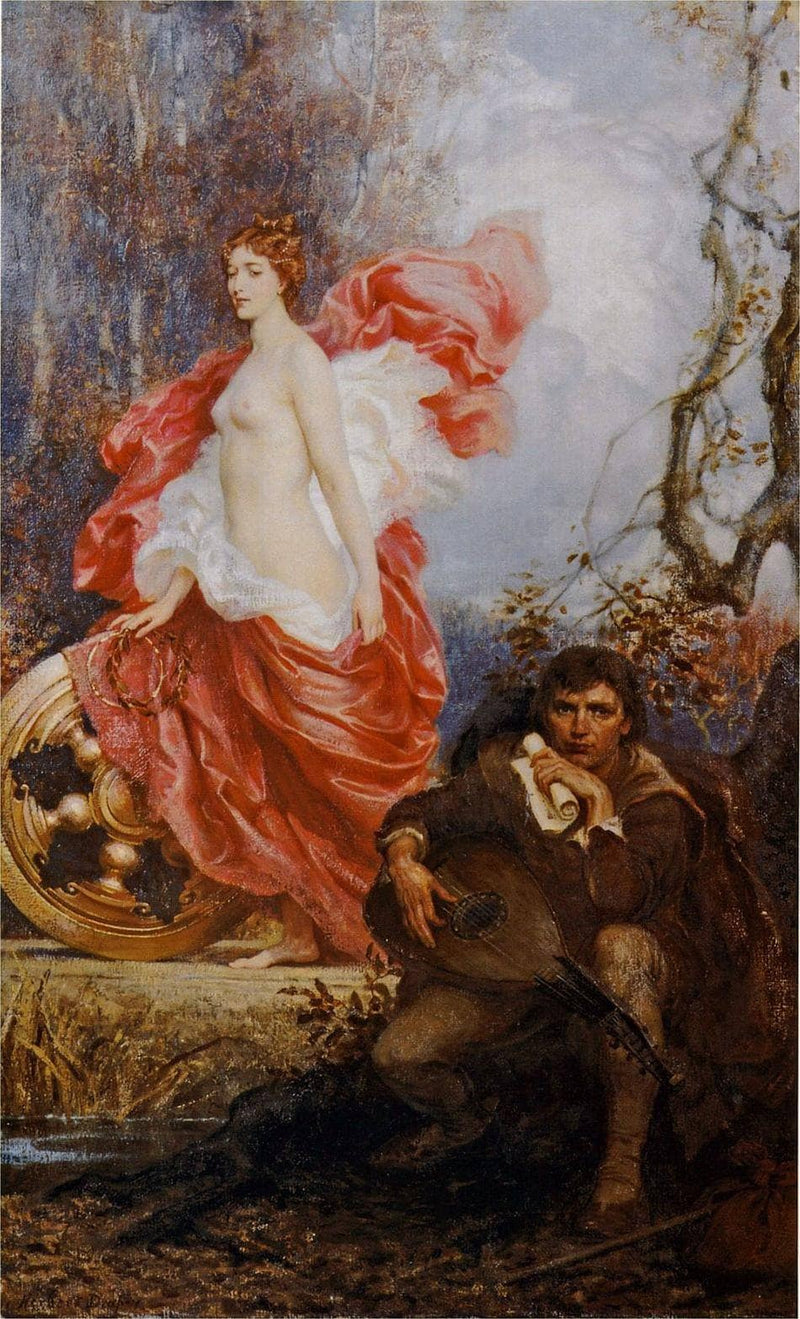 Art and the Jade by Herbert James Draper — Oil Painting Reproduction